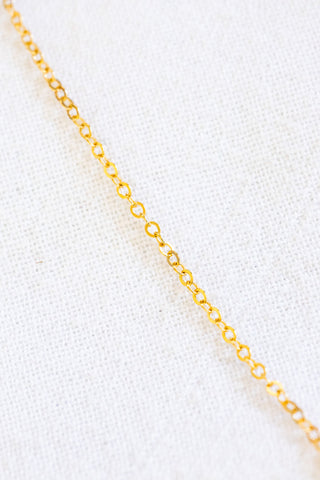 Hebrew Cone Shell Fragment & Double Mini Round Pearl Necklace