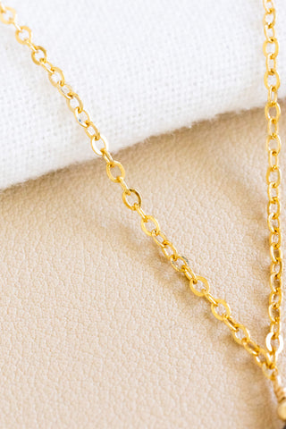 Drupe Shell Fragment Mini Tahitian Pearl & Bead Necklace