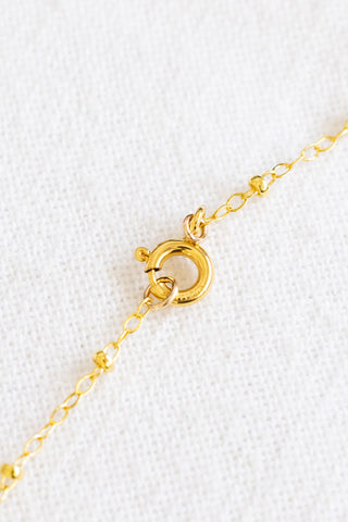 Round Pearl & Sherbert Sunrise Shell Necklace