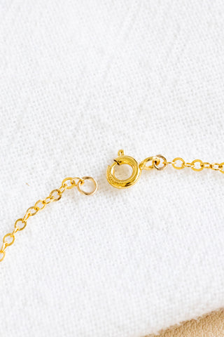 Brown/Indigo Dwarf Cone & Mini Light Pink Rice Pearl Bracelet