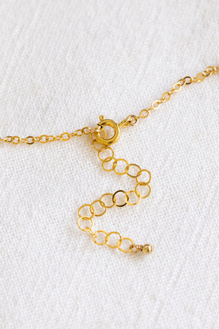 Double Stacked Bead & Small Pearl Sunrise Shell Charm Necklace