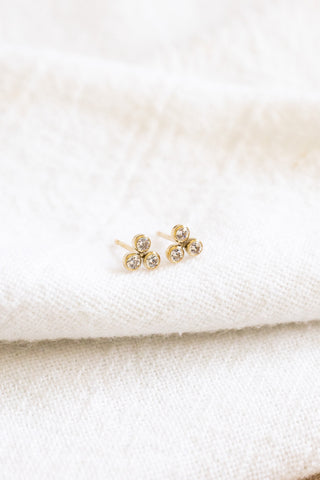 CZ Trio Studs