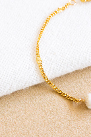 Dwarf Cone & Pink Pearl Sunset Bracelet