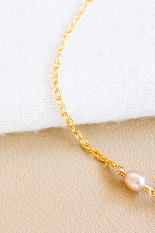 Dwarf Cone & Pink Pearl Mona Bracelet