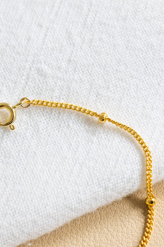 In-Line Mini Pink Button Pearl Anela Bracelet