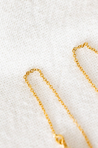 Mini Jade Donut & Bead Plain Ear Threaders