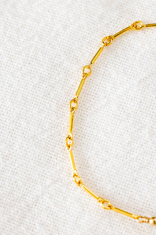 Silver Heart Keshi Tahitian Pearl & Bead Bar Bracelet