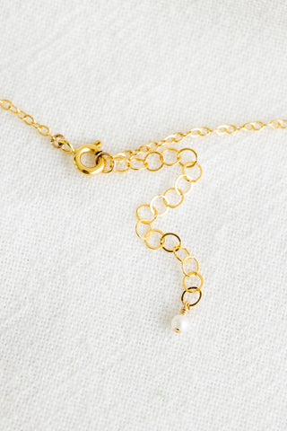 Double Mini Button Pearl & Medium Silver Keshi Tahitian Pearl Necklace