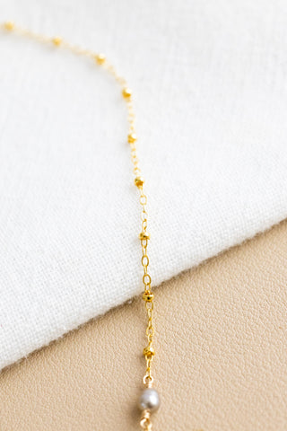 5-Mix Color Keshi Tahitian Pearl Satellite Necklace