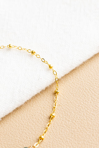 Triple Blue Tourmaline Beam Bracelet