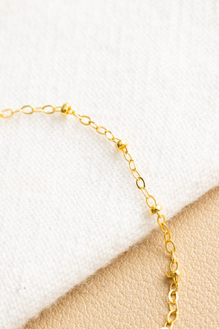 Long Keshi Tahitian Pearl Beam Bracelet