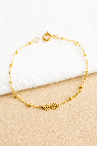 Hammered Coin Beam Bracelet