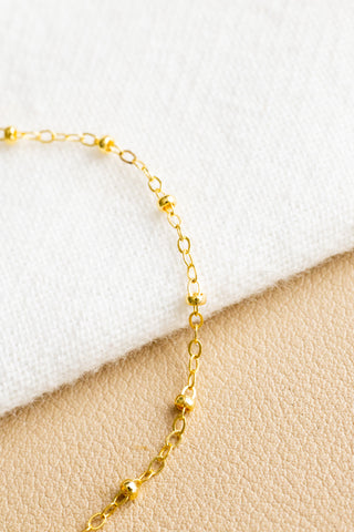 Hammered Coin Beam Bracelet