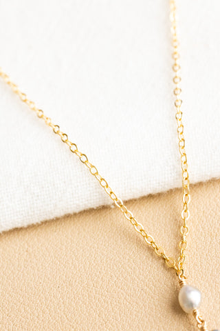 Light & Dark Silver Stacked Keshi Tahitian Pearl Necklace