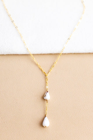 Double Dwarf Cone Princess Lariat Necklace