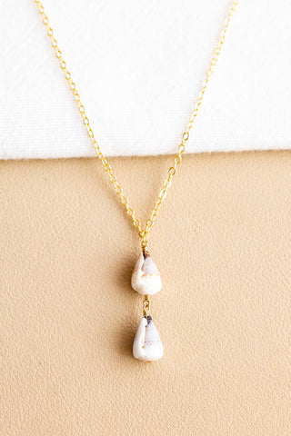 Brown & Indigo Dwarf Cone Shell Necklace