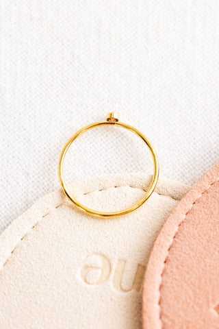 Pink CZ Stacking Ring