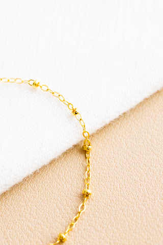 CZ Garnet Bubble Heart Beam Bracelet