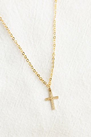 Floral Cross Necklace