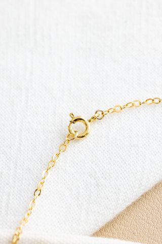 Pink Pearl & Stamped Plumeria Necklace
