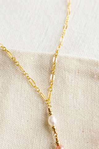 Triple Stacked Pearl & Bead Mix Necklace