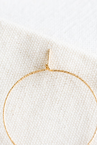 Keshi Pearl 30mm Twisted Hoops