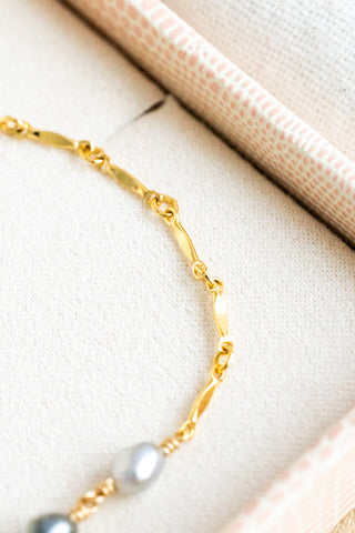 Triple Gradient Keshi Tahitian Pearl Jay Bracelet