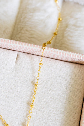 Large Pearl Knot Beam Necklace