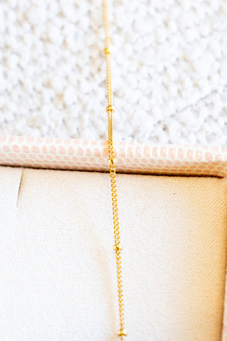 Silver Reverie Pearl Dainty Beam Necklace