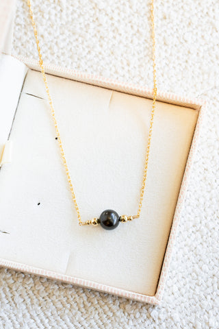 Round Tahitian Pearl & Beads Mona Necklace