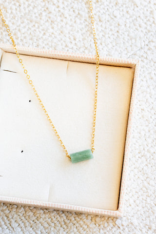 Jade Cylinder Plain Necklace