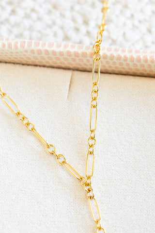 Double Mini Pink Button Pearl & Baroque Pearl Wishful Necklace