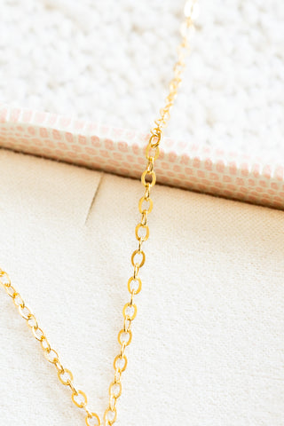 Triple Stacked Boxy Keshi Tahitian Pearl Necklace