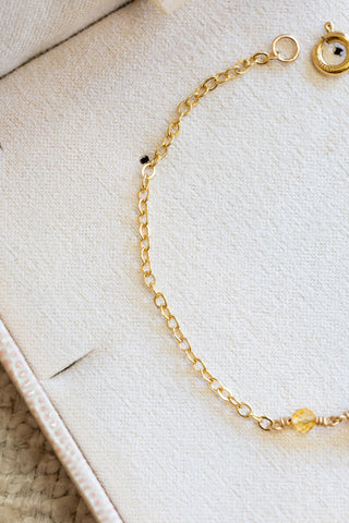 Keshi Pearl & Citrine Bracelet