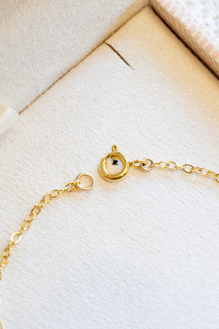 Mini Round Pearl CZ Amethyst Bracelet