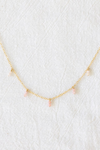 Stacked Pink Opal Timeless Necklace