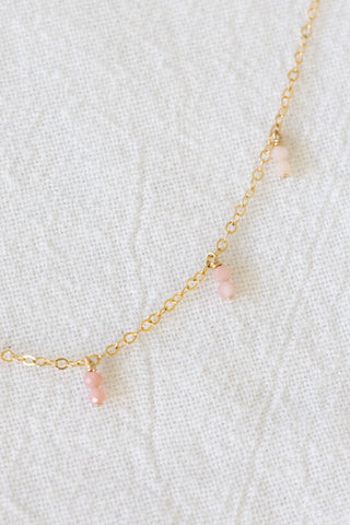 Stacked Pink Opal Timeless Necklace