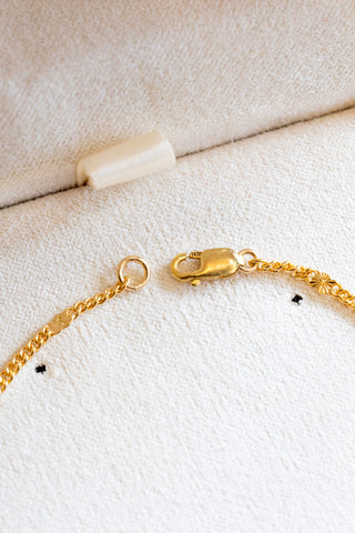 Triple Round Chocolate Pearl Sunset Bracelet