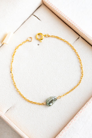 Medium Boxy Keshi Tahitian Pearl Mona Bracelet