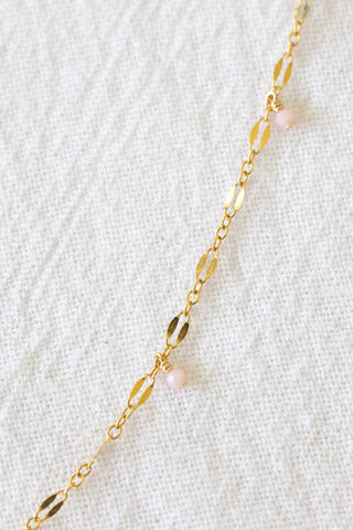 Princess Pink Opal Butterfly Necklace