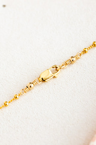 Round Patterned Jade Mini Anela Necklace