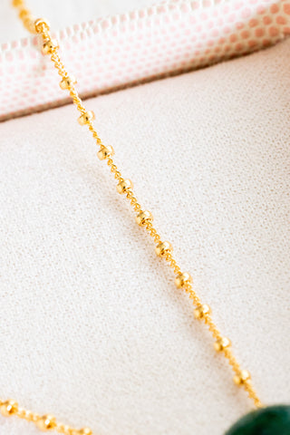 Dark Jade Donut Mini Anela Necklace