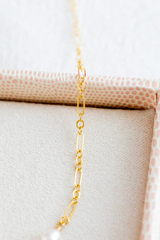Keshi Pearl & Small Pearl Mini Wishful Necklace