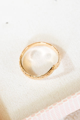 Chevron Floral Ring