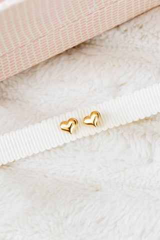 Bubble Heart Studs