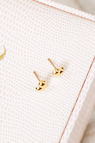 Bubble Heart Studs