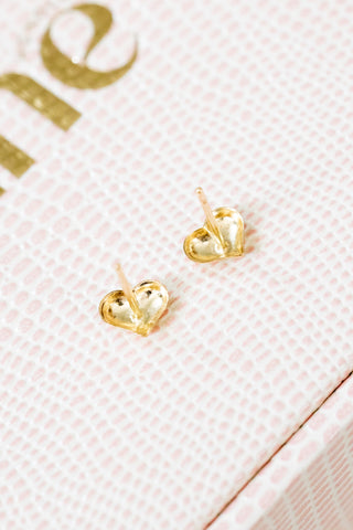 Bubble Heart Studs