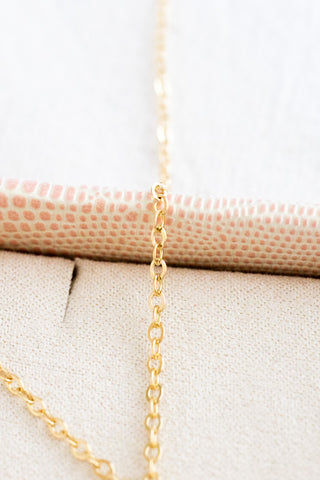 Mini Keshi Tahitian Pearl & Bead, Stamped Plumeria Bar Necklace