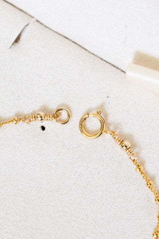 In-Line Dark Mini Keshi Tahitian Pearl Mini Anela Bracelet