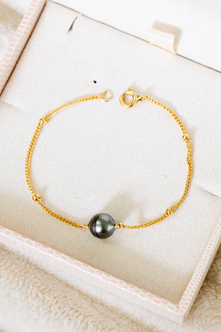Round Tahitian Pearl Anela Bracelet
